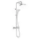 KLUDI-FIZZ-Thermostat-Dual-Shower-System-mit-FIZZ-3-Kammer-Kopfbrause-chrom-6709605-00 gallery number 1